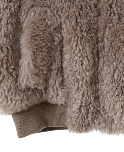 【ESLOW】SHEEP FUR SLEEVELESS JACKET 詳細画像 ベージュ 6