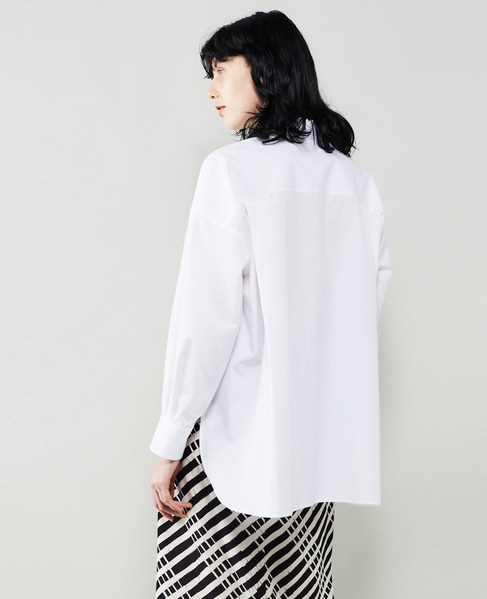 CURRENTAGE/SHIRTS CLOTH レギュラーカラーシャツ 詳細画像 ホワイト 15