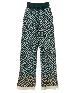 CURRENTAGE/Knit Jacquard Pants