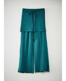 CURRENTAGE/COTTON SILK JERSEY  Flared pants