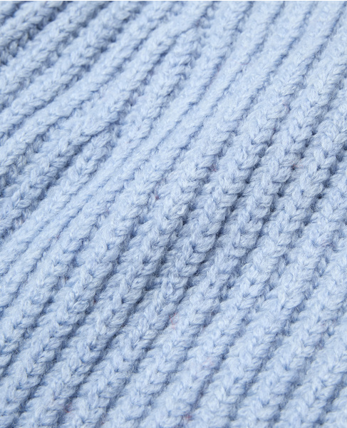 CURRENTAGE/Ridge knitting  Collar knit 詳細画像 ブルー 3