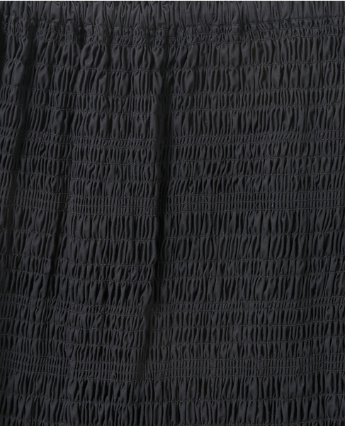 CURRENTAGE/別注Shirring Mermaid Skirt 詳細画像 ブラック 4