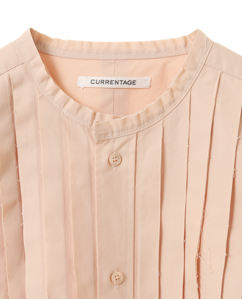 CURRENTAGE/Collarless dress shirts 詳細画像 ピンクベージュ 10