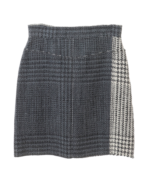 CURRENTAGE/Coated Tweed mini skirt 詳細画像 グレー 2