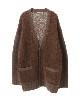 CURRENTAGE/wool alpaca Carly mohair combination cardigan