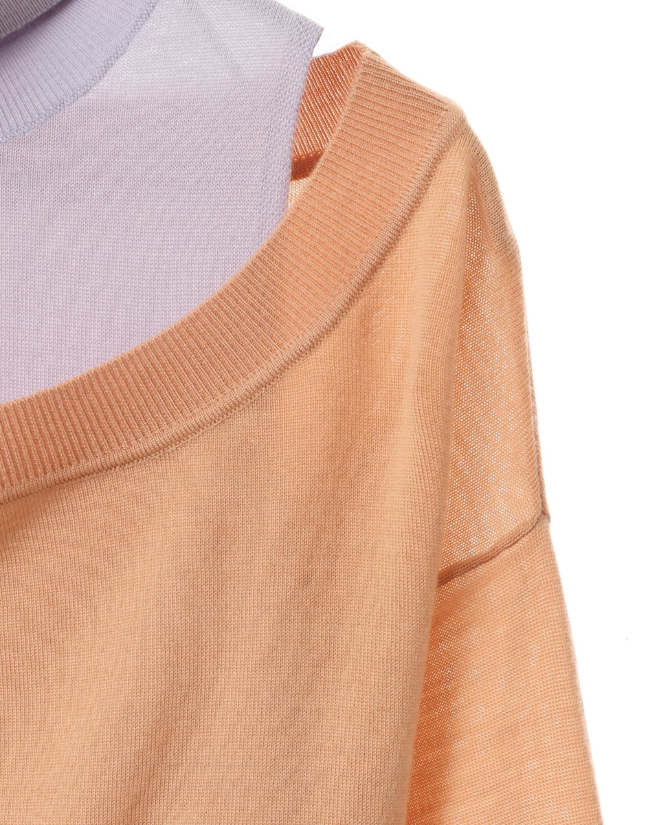 CURRENTAGE/Turtlrneck&Cropped top Layer knit｜商品詳細｜メルローズ