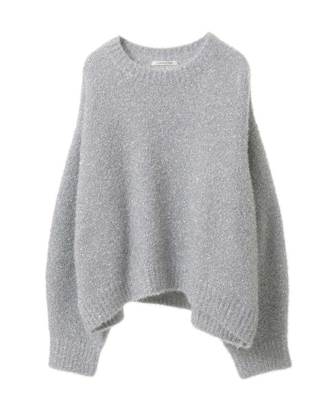 CURRENTAGE/Lame Pullover Knit 詳細画像 シルバー 1