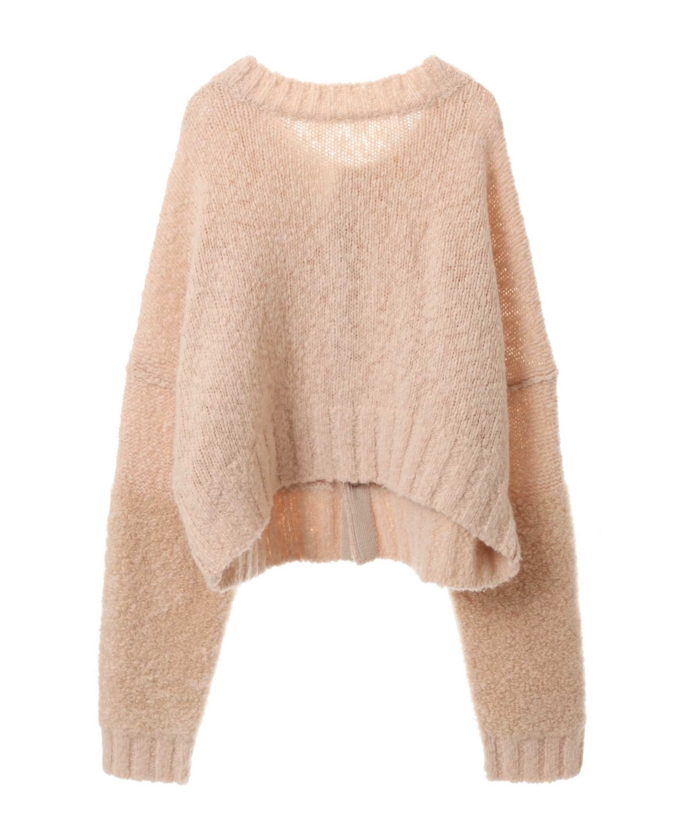 CURRENTAGE/wool alpaca Carly mohair combination 2WAY Knit｜商品