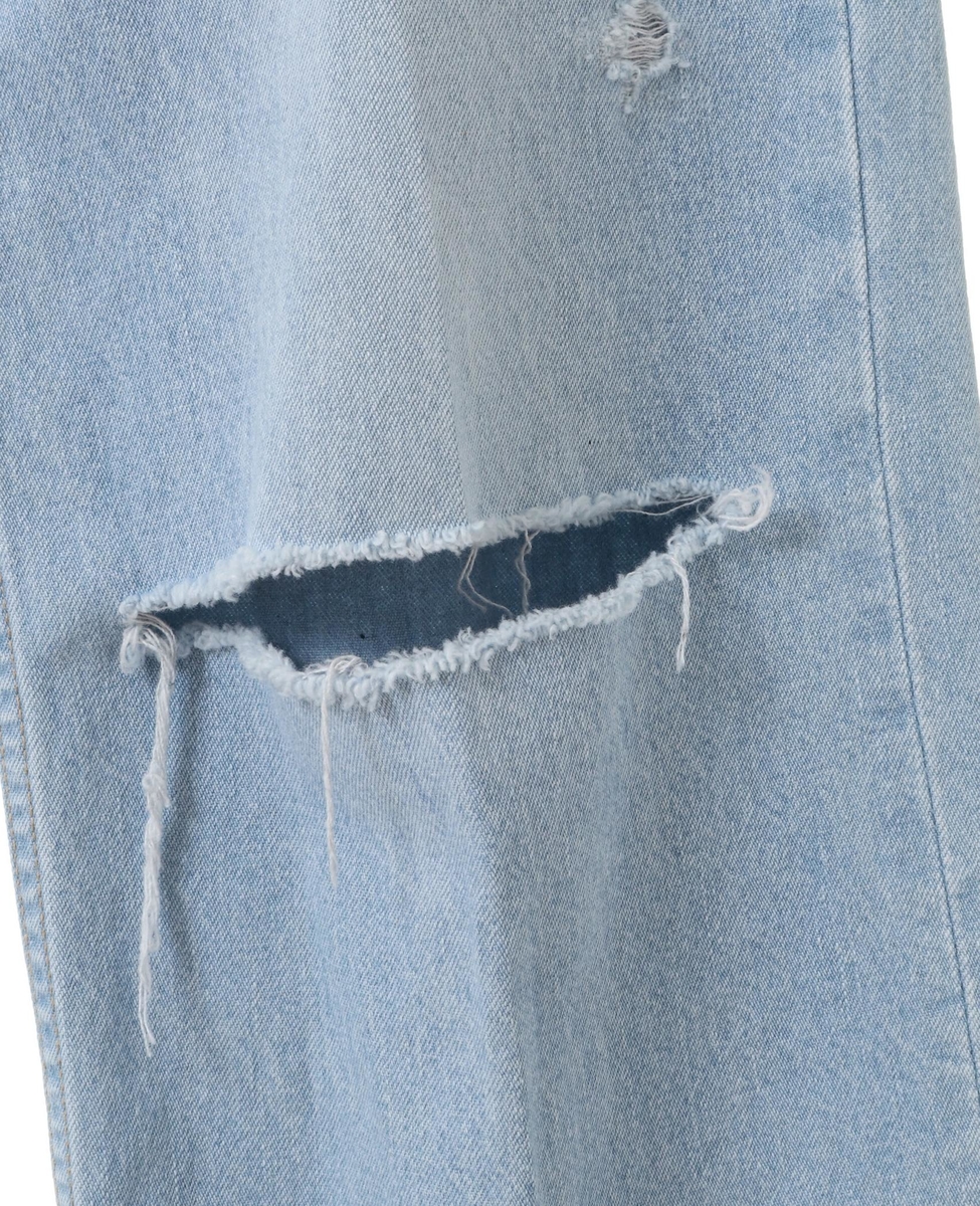 【CURRENTAGE/カレンテージ】Crushed Denim Pants 詳細画像 インディゴサックス 6