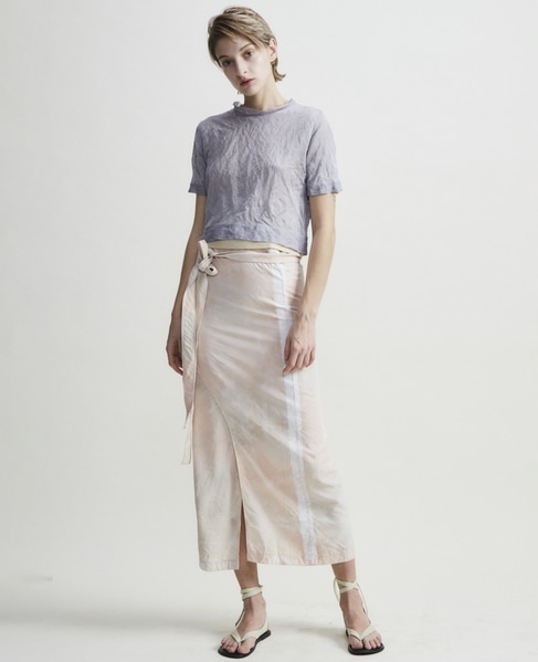 【CURRENTAGE/カレンテージ】pink camouflagewrap skirt 詳細画像 ピンクベージュ 9