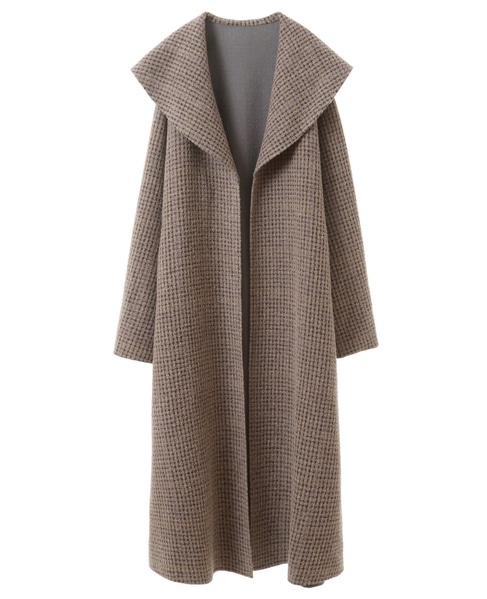 【CURRENTAGE/カレンテージ】Double face cloth long coat 詳細画像 チェック 1