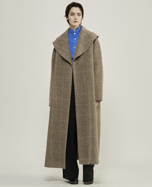 【CURRENTAGE/カレンテージ】Double face cloth long coat 詳細画像 チェック 7