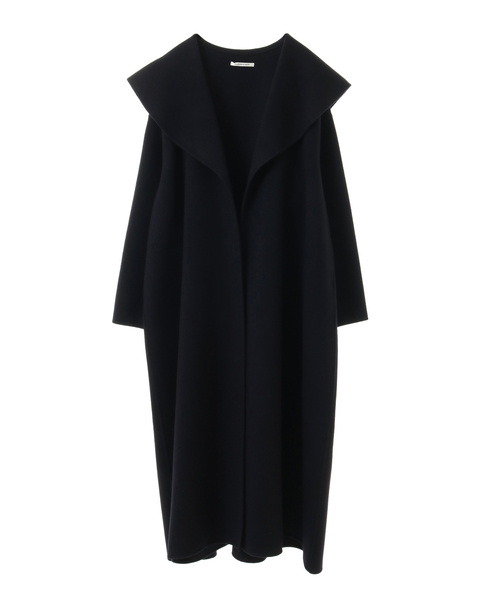 【CURRENTAGE/カレンテージ】Double face cloth long coat 詳細画像 ネイビー 1