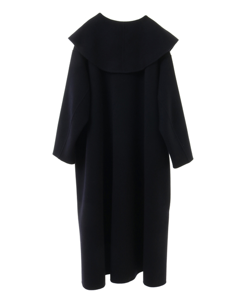 【CURRENTAGE/カレンテージ】Double face cloth long coat 詳細画像 ネイビー 2