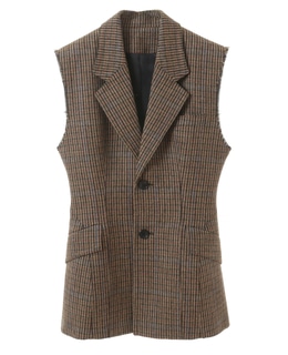 【CURRENTAGE/カレンテージ】Lovat tweed gilet