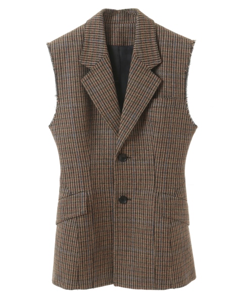 【CURRENTAGE/カレンテージ】Lovat tweed gilet 詳細画像 チェック 1