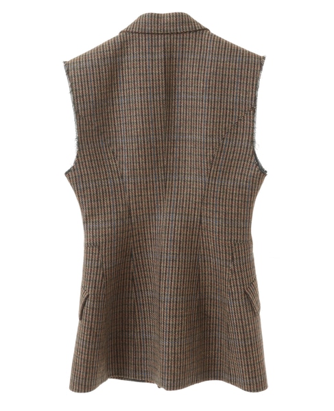 【CURRENTAGE/カレンテージ】Lovat tweed gilet 詳細画像 チェック 2