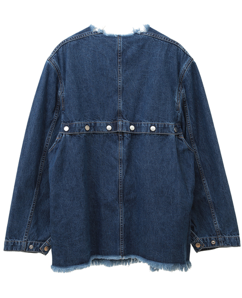 【CURRENTAGE/カレンテージ】Denim welder pullover 詳細画像 インディゴブルー 2