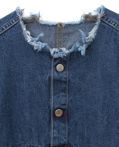 【CURRENTAGE/カレンテージ】Denim welder pullover 詳細画像 インディゴブルー 3