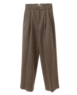 【CURRENTAGE/カレンテージ】Lovat tweed wide pants