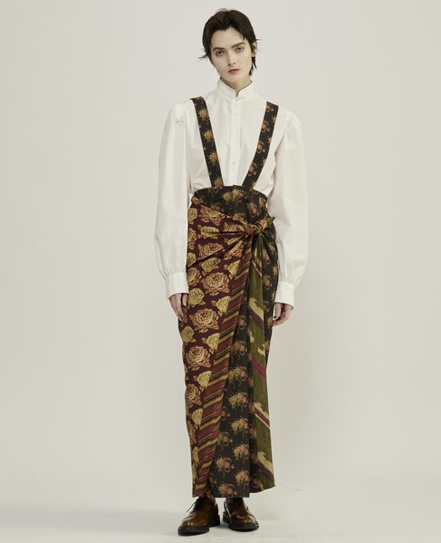 【CURRENTAGE/カレンテージ】Chapon pattern tie-front skirt 詳細画像 フラワー柄 9