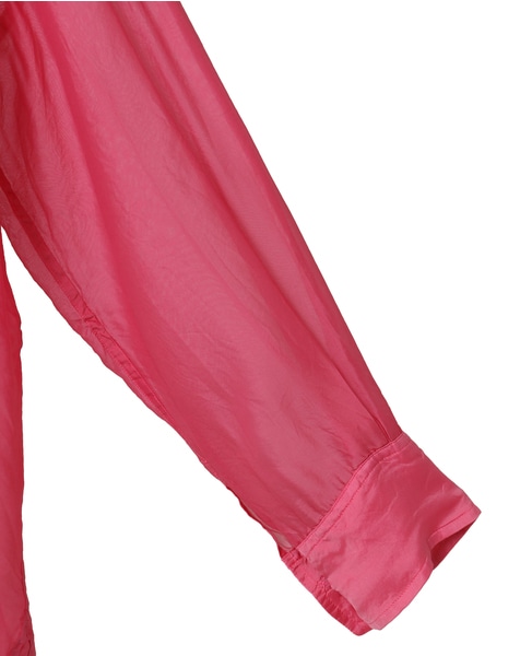 【CURRENTAGE/カレンテージ】Silk capra shirt 詳細画像 ピンク 6