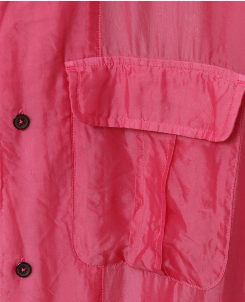 【CURRENTAGE/カレンテージ】Silk capra shirt 詳細画像 ピンク 9