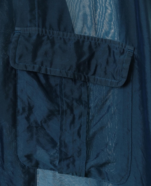 【CURRENTAGE/カレンテージ】Silk capra shirt 詳細画像 ブルー 5