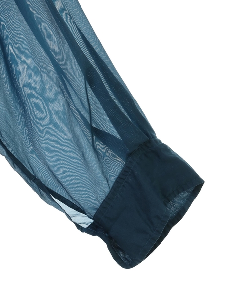 【CURRENTAGE/カレンテージ】Silk capra shirt 詳細画像 ブルー 6