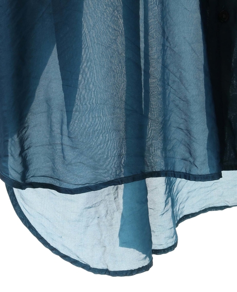 【CURRENTAGE/カレンテージ】Silk capra shirt 詳細画像 ブルー 7