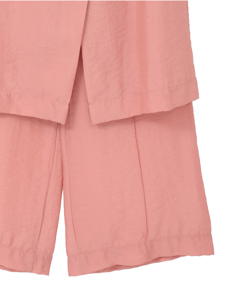 【CURRENTAGE/カレンテージ】Layered pants 詳細画像 ピンク 5