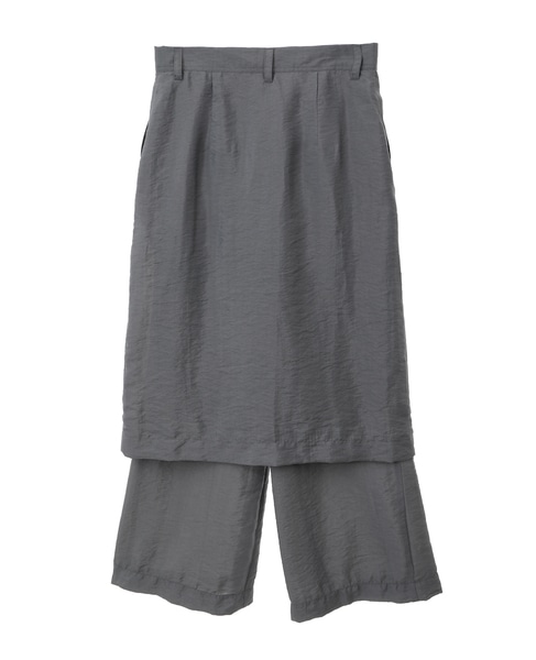 【CURRENTAGE/カレンテージ】Layered pants 詳細画像 グレー 2