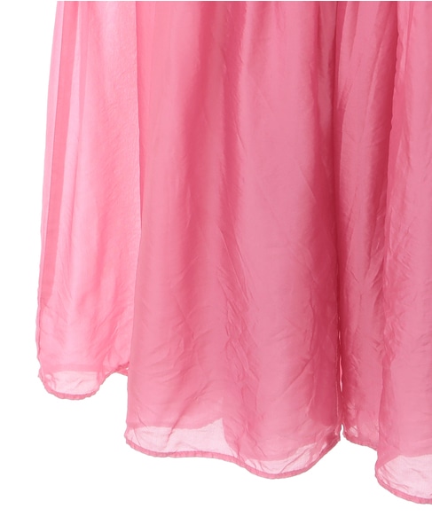 【CURRENTAGE/カレンテージ】Silk capra skirt 詳細画像 ピンク 12