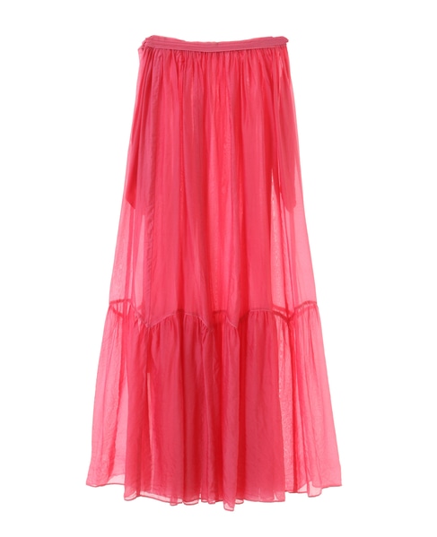 【CURRENTAGE/カレンテージ】Silk capra skirt 詳細画像 ピンク 2