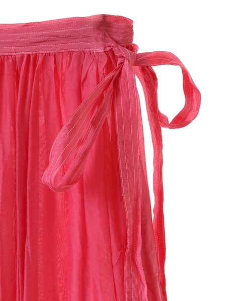 【CURRENTAGE/カレンテージ】Silk capra skirt 詳細画像 ピンク 4