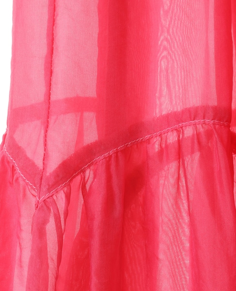 【CURRENTAGE/カレンテージ】Silk capra skirt 詳細画像 ピンク 5
