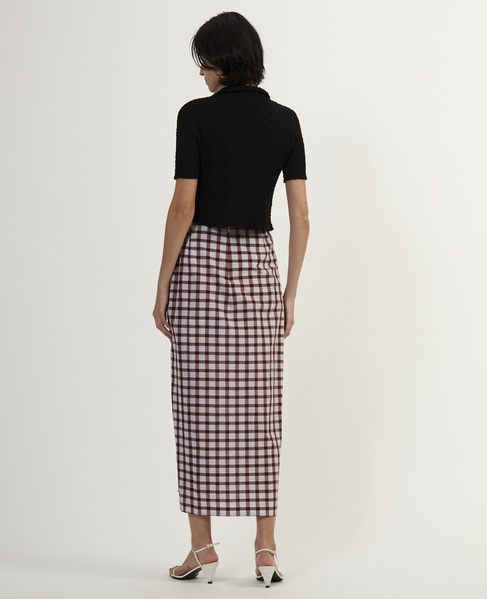 マルティニーク ドビーチェック スカート 2018AW マルティニーク ドビーチェック スカート 2018AW