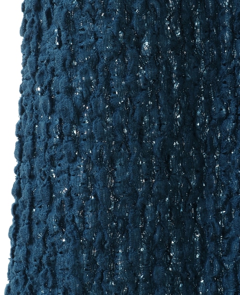 【CURRENTAGE/カレンテージ】LACY KNIT one piece 詳細画像 ブルー 5