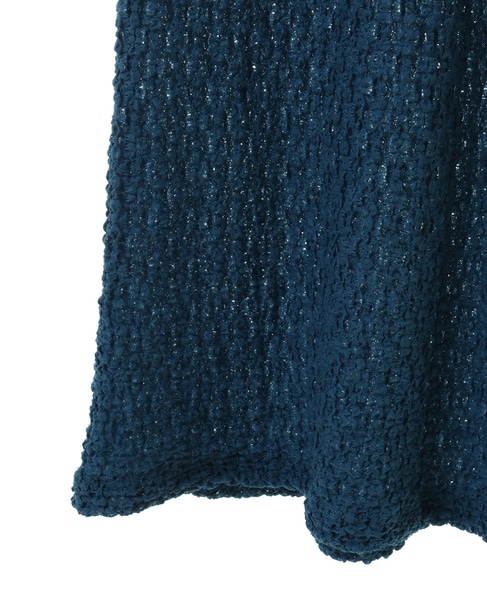 【CURRENTAGE/カレンテージ】LACY KNIT one piece 詳細画像 ブルー 6