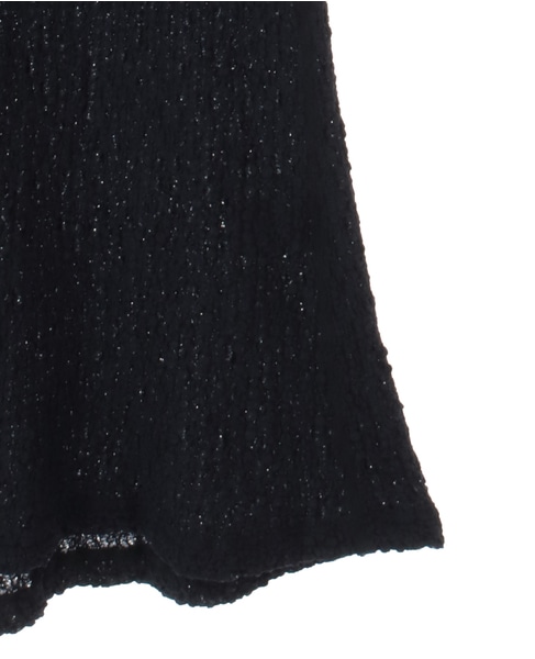 【CURRENTAGE/カレンテージ】LACY KNIT one piece 詳細画像 ブラック 5