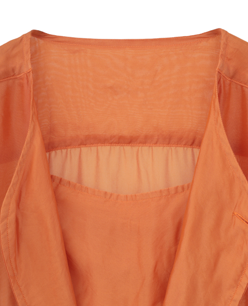 Silk cupra shirt(MEN'S) 詳細画像 オレンジ 6