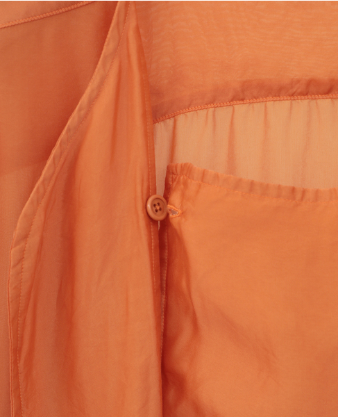 Silk cupra shirt(MEN'S) 詳細画像 オレンジ 7