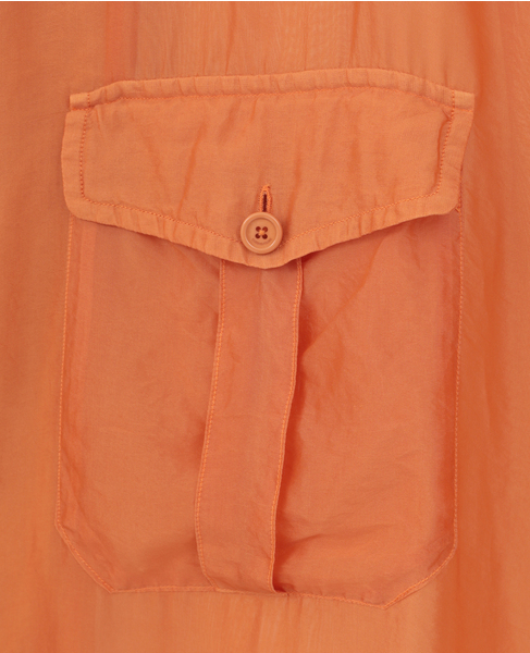 Silk cupra shirt(MEN'S) 詳細画像 オレンジ 8