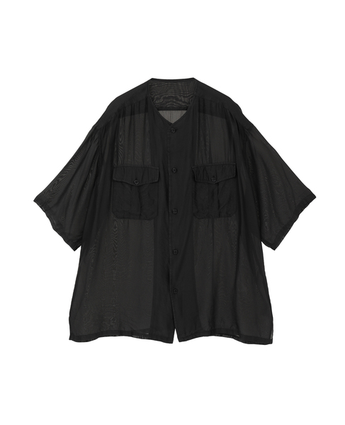 Silk cupra shirt(MEN'S) 詳細画像 ブラック 1