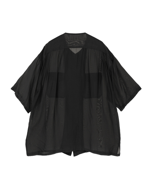 Silk cupra shirt(MEN'S) 詳細画像 ブラック 2