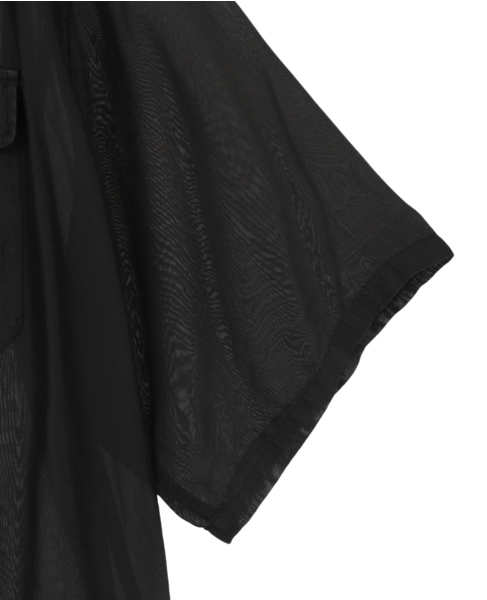 Silk cupra shirt(MEN'S) 詳細画像 ブラック 4
