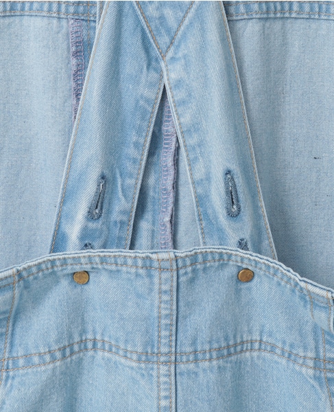 【CURRENTAGE/カレンテージ】Loose fitting overall 詳細画像 アイスブルー 7