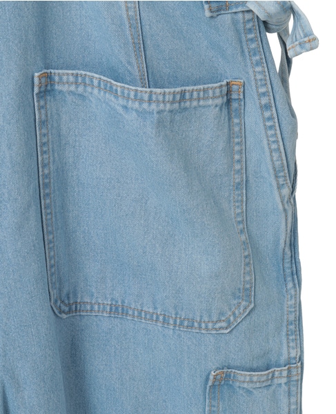 【CURRENTAGE/カレンテージ】Loose fitting overall 詳細画像 アイスブルー 8