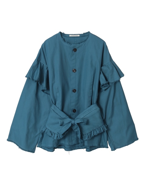 CURRENTAGE/カレンテージ】Ruffle Ox Blouse｜martinique