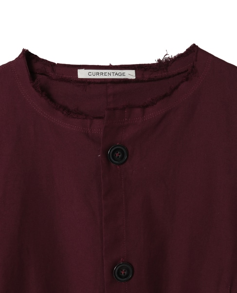 【CURRENTAGE/カレンテージ】Ruffle Ox Blouse 詳細画像 ボルドー 3